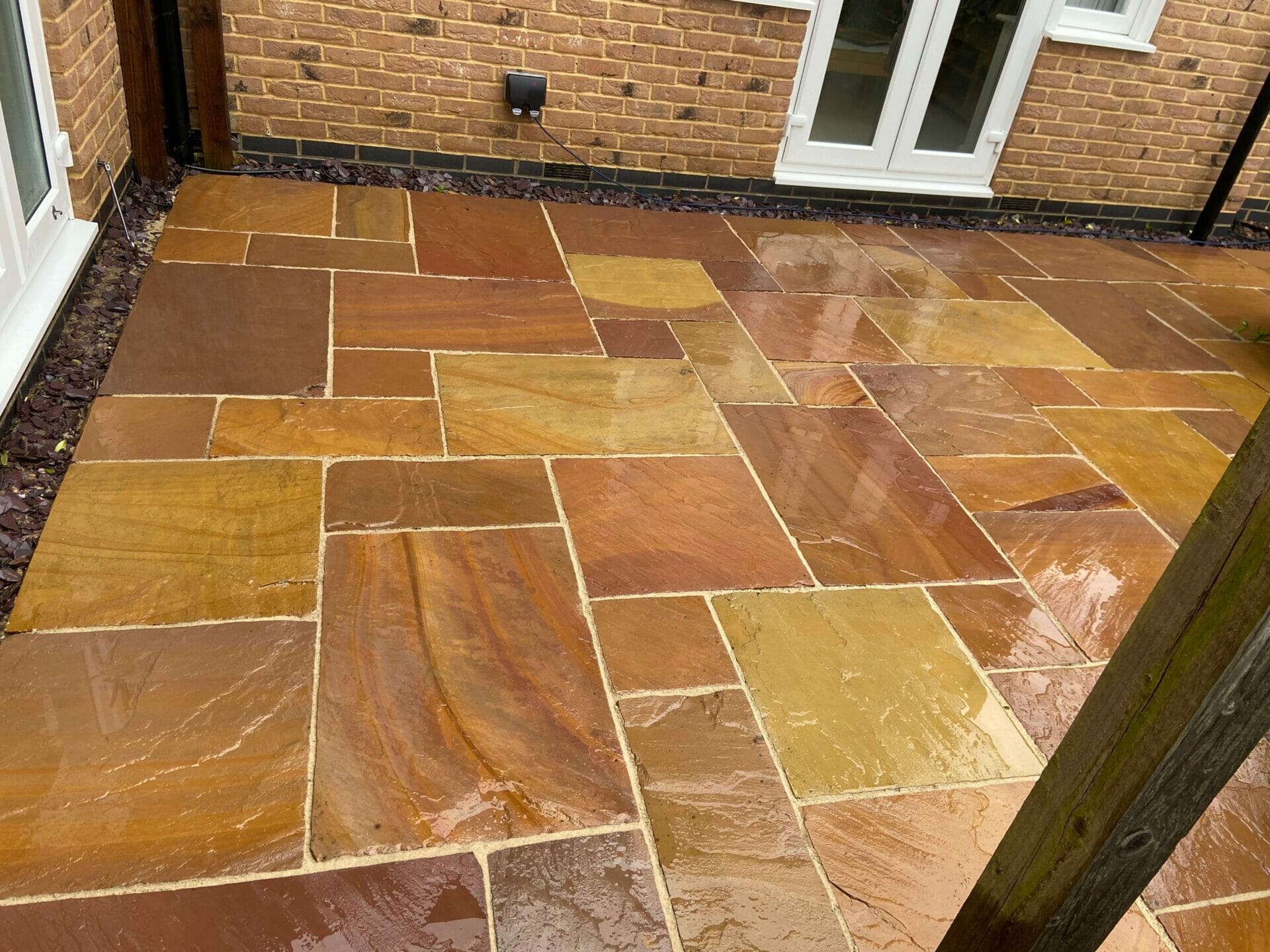 How do you stop your patio from being slippery?