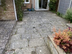 4A before patio cleaning service Girton Cambridge Patio and Driveway Cleaners