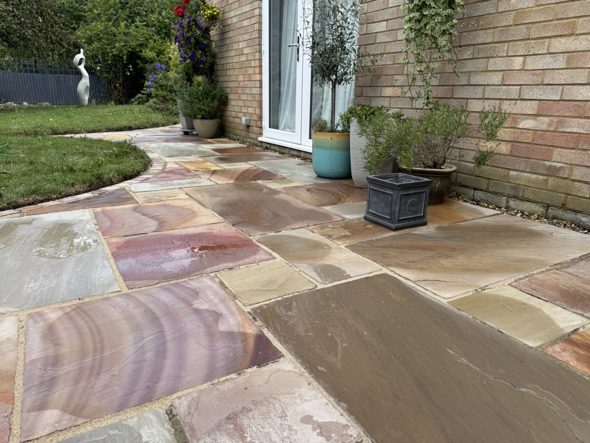 Amazing after of a patio we cleaned
