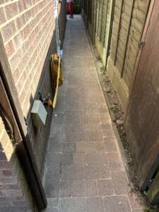 Garden path after we cleaned it cambridge patio and driveway cleaners